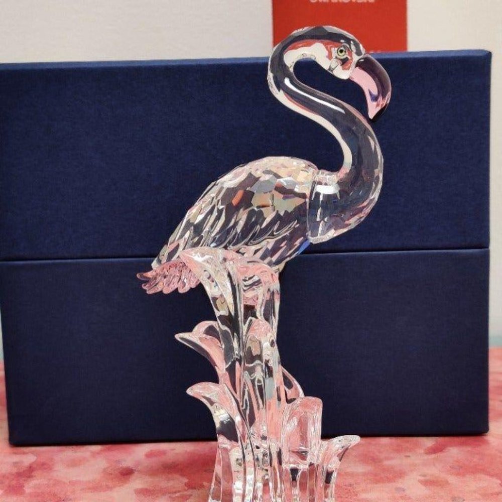 Swarovski Crystal Flamingo Figurine